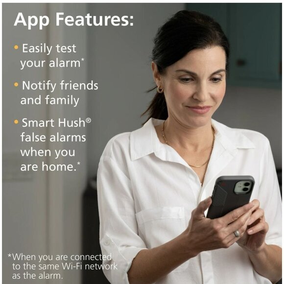 Kidde Hardwired Smart Smoke Detector Indoor Air Quality Monitor & Battery Backup - Picture 7 of 14